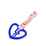 Broken Heart JDM Tsurikawa Drift Subway Train Bus Handle Strap – Universal Car Interior Hanging Charm, Bosozoku Pink Flowers Pattern Retro Nylon Strap X1