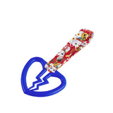 Broken Heart JDM Tsurikawa Drift Subway Train Bus Handle Strap – Universal Car Interior Hanging Charm, Bosozoku Red Cats Pattern Retro Nylon Strap X1