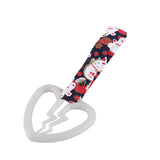 Broken Heart JDM Tsurikawa Drift Subway Train Bus Handle Strap – Universal Car Interior Hanging Charm, Bosozoku Black Cats Pattern Retro Nylon Strap X1