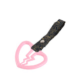 Broken Heart JDM Tsurikawa Drift Subway Train Bus Handle Strap – Universal Car Interior Hanging Charm, Bosozoku Black Clouds Pattern Retro Nylon Strap X1