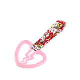 Broken Heart JDM Tsurikawa Drift Subway Train Bus Handle Strap – Universal Car Interior Hanging Charm, Bosozoku Red Cats Pattern Retro Nylon Strap X1