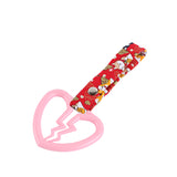 Broken Heart JDM Tsurikawa Drift Subway Train Bus Handle Strap – Universal Car Interior Hanging Charm, Bosozoku Red Dogs Pattern Retro Nylon Strap X1