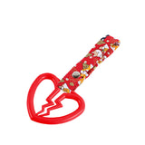 Broken Heart JDM Tsurikawa Drift Subway Train Bus Handle Strap – Universal Car Interior Hanging Charm, Bosozoku Red Dogs Pattern Retro Nylon Strap X1