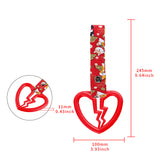 Broken Heart JDM Tsurikawa Drift Subway Train Bus Handle Strap – Universal Car Interior Hanging Charm, Bosozoku Red Dogs Pattern Retro Nylon Strap X1