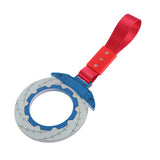 Anime Brake Disc Rotor JDM Tsurikawa Drift Subway Train Bus Handle Strap – Universal Car Interior Hanging Charm, Red Nylon X2