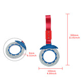 Anime Brake Disc Rotor JDM Tsurikawa Drift Subway Train Bus Handle Strap – Universal Car Interior Hanging Charm, Red Nylon X2
