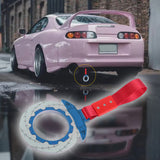 Anime Brake Disc Rotor JDM Tsurikawa Drift Subway Train Bus Handle Strap – Universal Car Interior Hanging Charm, Red Nylon X1