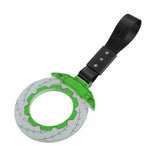 Anime Brake Disc Rotor JDM Tsurikawa Drift Subway Train Bus Handle Strap – Universal Car Interior Hanging Charm, Black Nylon X2