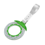 Anime Brake Disc Rotor JDM Tsurikawa Drift Subway Train Bus Handle Strap – Universal Car Interior Hanging Charm, Silver Nylon X2