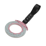 Anime Brake Disc Rotor JDM Tsurikawa Drift Subway Train Bus Handle Strap – Universal Car Interior Hanging Charm, Black Nylon X2