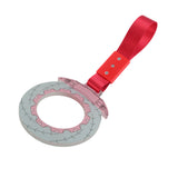 Anime Brake Disc Rotor JDM Tsurikawa Drift Subway Train Bus Handle Strap – Universal Car Interior Hanging Charm, Red Nylon X2