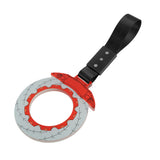 Anime Brake Disc Rotor JDM Tsurikawa Drift Subway Train Bus Handle Strap – Universal Car Interior Hanging Charm, Black Nylon X2