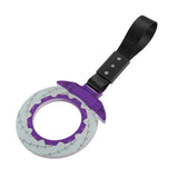 Anime Brake Disc Rotor JDM Tsurikawa Drift Subway Train Bus Handle Strap – Universal Car Interior Hanging Charm, Black Nylon X2