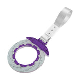 Anime Brake Disc Rotor JDM Tsurikawa Drift Subway Train Bus Handle Strap – Universal Car Interior Hanging Charm, Silver Nylon X2