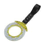 Anime Brake Disc Rotor JDM Tsurikawa Drift Subway Train Bus Handle Strap – Universal Car Interior Hanging Charm, Black Nylon X2