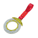 Anime Brake Disc Rotor JDM Tsurikawa Drift Subway Train Bus Handle Strap – Universal Car Interior Hanging Charm, Red Nylon X2