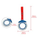 Anime Brake Disc Rotor JDM Tsurikawa Drift Subway Train Bus Handle Strap – Universal Car Interior Hanging Charm, Red PVC X1
