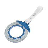 Anime Brake Disc Rotor JDM Tsurikawa Drift Subway Train Bus Handle Strap – Universal Car Interior Hanging Charm, White PVC X1
