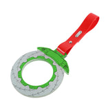 Anime Brake Disc Rotor JDM Tsurikawa Drift Subway Train Bus Handle Strap – Universal Car Interior Hanging Charm, Red PVC X1