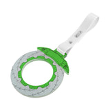 Anime Brake Disc Rotor JDM Tsurikawa Drift Subway Train Bus Handle Strap – Universal Car Interior Hanging Charm, White PVC X1