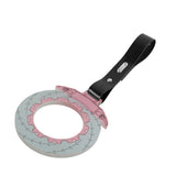 Anime Brake Disc Rotor JDM Tsurikawa Drift Subway Train Bus Handle Strap – Universal Car Interior Hanging Charm, Black PVC X2