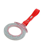Anime Brake Disc Rotor JDM Tsurikawa Drift Subway Train Bus Handle Strap – Universal Car Interior Hanging Charm, Red PVC X1