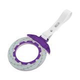 Anime Brake Disc Rotor JDM Tsurikawa Drift Subway Train Bus Handle Strap – Universal Car Interior Hanging Charm, White PVC X1