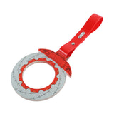 Anime Brake Disc Rotor JDM Tsurikawa Drift Subway Train Bus Handle Strap – Universal Car Interior Hanging Charm, Red PVC X1