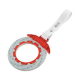 Anime Brake Disc Rotor JDM Tsurikawa Drift Subway Train Bus Handle Strap – Universal Car Interior Hanging Charm, White PVC X1
