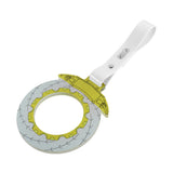 Anime Brake Disc Rotor JDM Tsurikawa Drift Subway Train Bus Handle Strap – Universal Car Interior Hanging Charm, White PVC X1