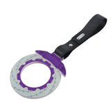 Anime Brake Disc Rotor JDM Tsurikawa Drift Subway Train Bus Handle Strap – Universal Car Interior Hanging Charm, Carbon Fiber Pattern PVC X1