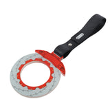 Anime Brake Disc Rotor JDM Tsurikawa Drift Subway Train Bus Handle Strap – Universal Car Interior Hanging Charm, Carbon Fiber Pattern PVC X1