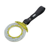 Anime Brake Disc Rotor JDM Tsurikawa Drift Subway Train Bus Handle Strap – Universal Car Interior Hanging Charm, Carbon Fiber Pattern PVC X1
