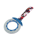 Anime Brake Disc Rotor JDM Tsurikawa Drift Subway Train Bus Handle Strap – Universal Car Interior Hanging Charm, Bosozoku Black Cats Pattern Retro Nylon Strap X1