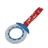 Anime Brake Disc Rotor JDM Tsurikawa Drift Subway Train Bus Handle Strap – Universal Car Interior Hanging Charm, Bosozoku Red Flowers Pattern Retro Nylon Strap X1