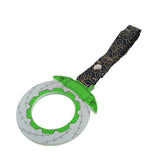 Anime Brake Disc Rotor JDM Tsurikawa Drift Subway Train Bus Handle Strap – Universal Car Interior Hanging Charm, Bosozoku Black Clouds Pattern Retro Nylon Strap X1