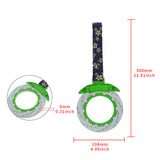 Anime Brake Disc Rotor JDM Tsurikawa Drift Subway Train Bus Handle Strap – Universal Car Interior Hanging Charm, Bosozoku Blue Flowers Pattern Retro Nylon Strap X1