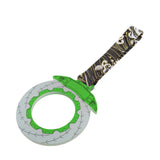 Anime Brake Disc Rotor JDM Tsurikawa Drift Subway Train Bus Handle Strap – Universal Car Interior Hanging Charm, Bosozoku Green Waves Pattern Retro Nylon Strap X1