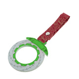 Anime Brake Disc Rotor JDM Tsurikawa Drift Subway Train Bus Handle Strap – Universal Car Interior Hanging Charm, Bosozoku Red Clouds Pattern Retro Nylon Strap X1