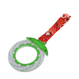Anime Brake Disc Rotor JDM Tsurikawa Drift Subway Train Bus Handle Strap – Universal Car Interior Hanging Charm, Bosozoku Red Waves Pattern Retro Nylon Strap X1