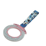 Anime Brake Disc Rotor JDM Tsurikawa Drift Subway Train Bus Handle Strap – Universal Car Interior Hanging Charm, Bosozoku Blue Waves Pattern Retro Nylon Strap X1