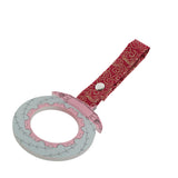 Anime Brake Disc Rotor JDM Tsurikawa Drift Subway Train Bus Handle Strap – Universal Car Interior Hanging Charm, Bosozoku Red Clouds Pattern Retro Nylon Strap X1
