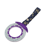 Anime Brake Disc Rotor JDM Tsurikawa Drift Subway Train Bus Handle Strap – Universal Car Interior Hanging Charm, Bosozoku Blue Flowers Pattern Retro Nylon Strap X1