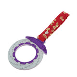 Anime Brake Disc Rotor JDM Tsurikawa Drift Subway Train Bus Handle Strap – Universal Car Interior Hanging Charm, Bosozoku Red Flowers Pattern Retro Nylon Strap X1