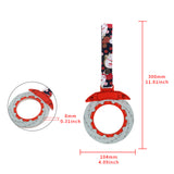 Anime Brake Disc Rotor JDM Tsurikawa Drift Subway Train Bus Handle Strap – Universal Car Interior Hanging Charm, Bosozoku Black Cats Pattern Retro Nylon Strap X1
