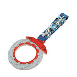Anime Brake Disc Rotor JDM Tsurikawa Drift Subway Train Bus Handle Strap – Universal Car Interior Hanging Charm, Bosozoku Blue Waves Pattern Retro Nylon Strap X1