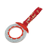 Anime Brake Disc Rotor JDM Tsurikawa Drift Subway Train Bus Handle Strap – Universal Car Interior Hanging Charm, Bosozoku Red Flowers Pattern Retro Nylon Strap X1
