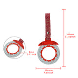 Anime Brake Disc Rotor JDM Tsurikawa Drift Subway Train Bus Handle Strap – Universal Car Interior Hanging Charm, Bosozoku Red Clouds Pattern Retro Nylon Strap X1