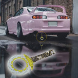 Anime Brake Disc Rotor JDM Tsurikawa Drift Subway Train Bus Handle Strap – Universal Car Interior Hanging Charm, Bosozoku Green Waves Pattern Retro Nylon Strap X1