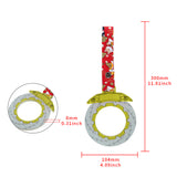 Anime Brake Disc Rotor JDM Tsurikawa Drift Subway Train Bus Handle Strap – Universal Car Interior Hanging Charm, Bosozoku Red Dogs Pattern Retro Nylon Strap X1